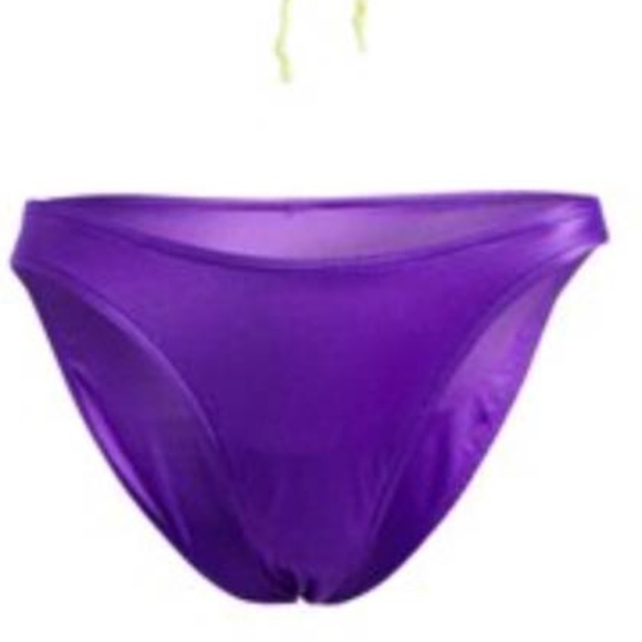 NWT Purple Neon Yellow 2Pc Bikini Swim - Picture 3 of 3